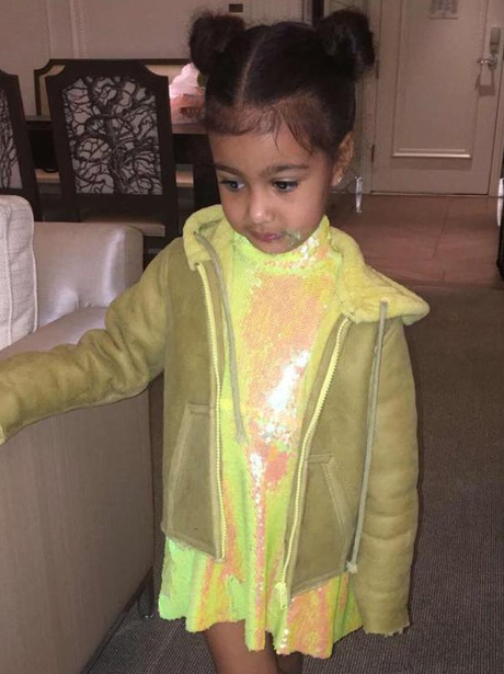 Kim Kardashian and Kanye West promote kids wear li