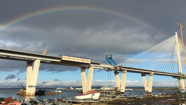Last section of Queensferry crossing put into plac