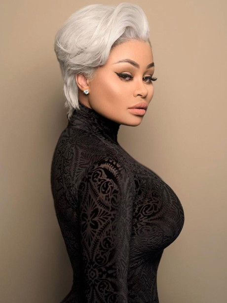 Blac Chyna with grey hair