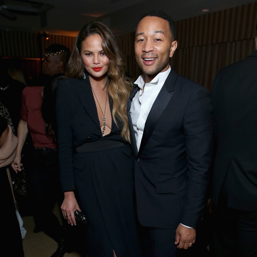 Watch This Hypnotic Video of Chrissy Teigen Struggling to Squeeze Her Boobs  Into a Skintight Jumpsuit - Maxim