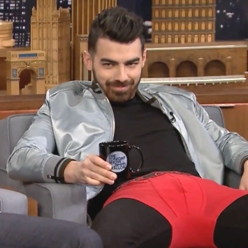 Joe Jonas Teaches Jimmy How to Model Underwear