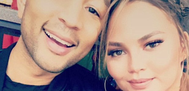 John Legend Chrissy Tiegen Superbowl