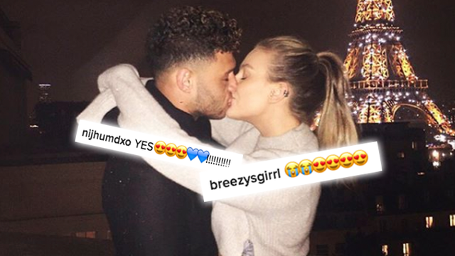 Perrie Edwards Oxlade Chamberlain post