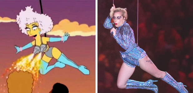 Opinion  Yes, 'The Simpsons' 'predicted' Lady Gaga's Super Bowl