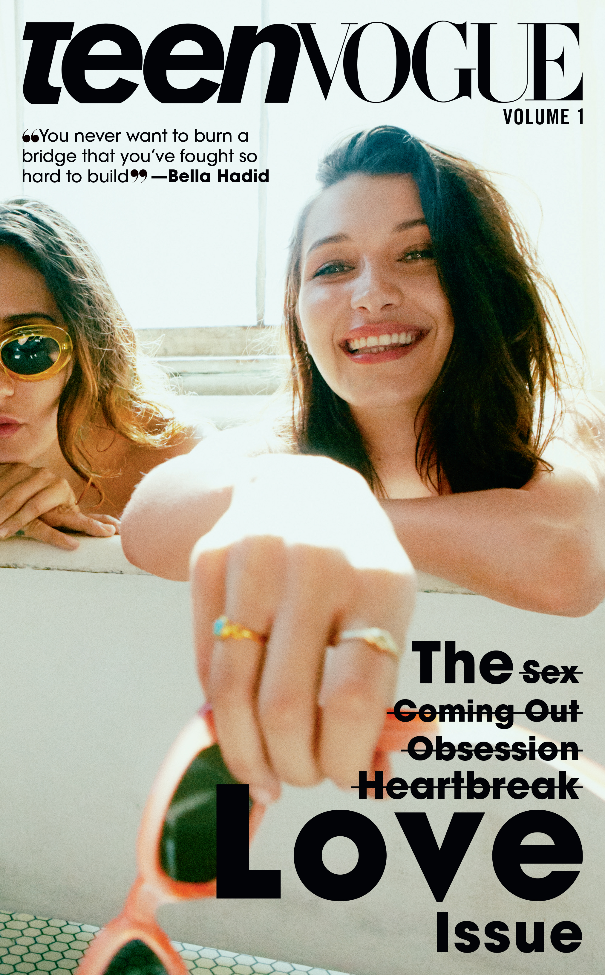 Bella Hadid on the cover of Teen Vogue