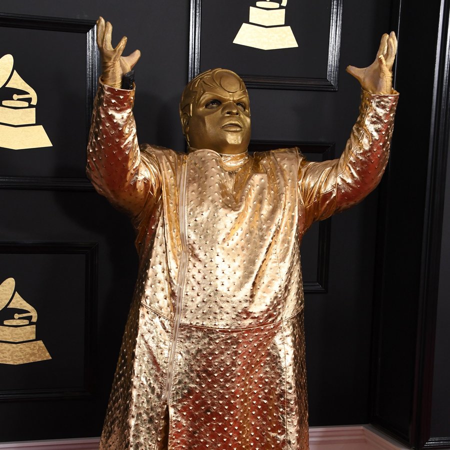 Cee Lo Green GRAMMYs Gold Suit
