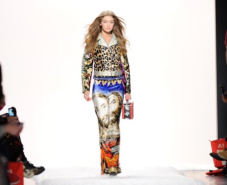 New York Fashion Week Catwalk Gigi Hadid for Jerem