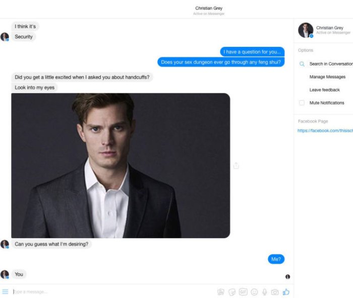 christian grey messenger