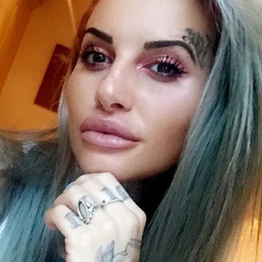 Ex On The Beach star Jemma Lucy flashes her long legs as she hits