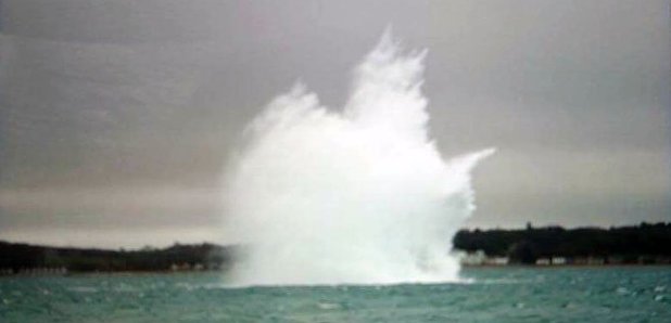 Portsmouth Harbour unexploded bomb