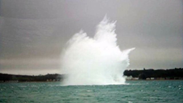 Portsmouth Harbour unexploded bomb