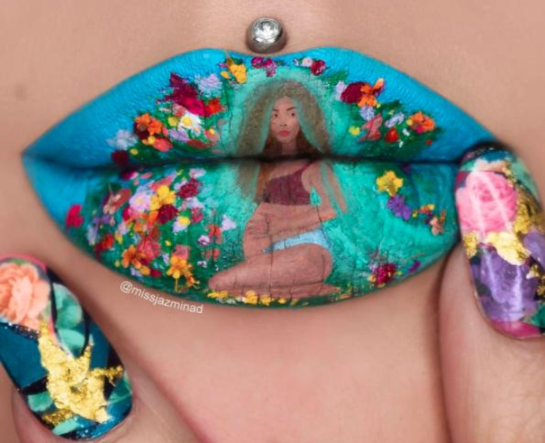 nail and lip art