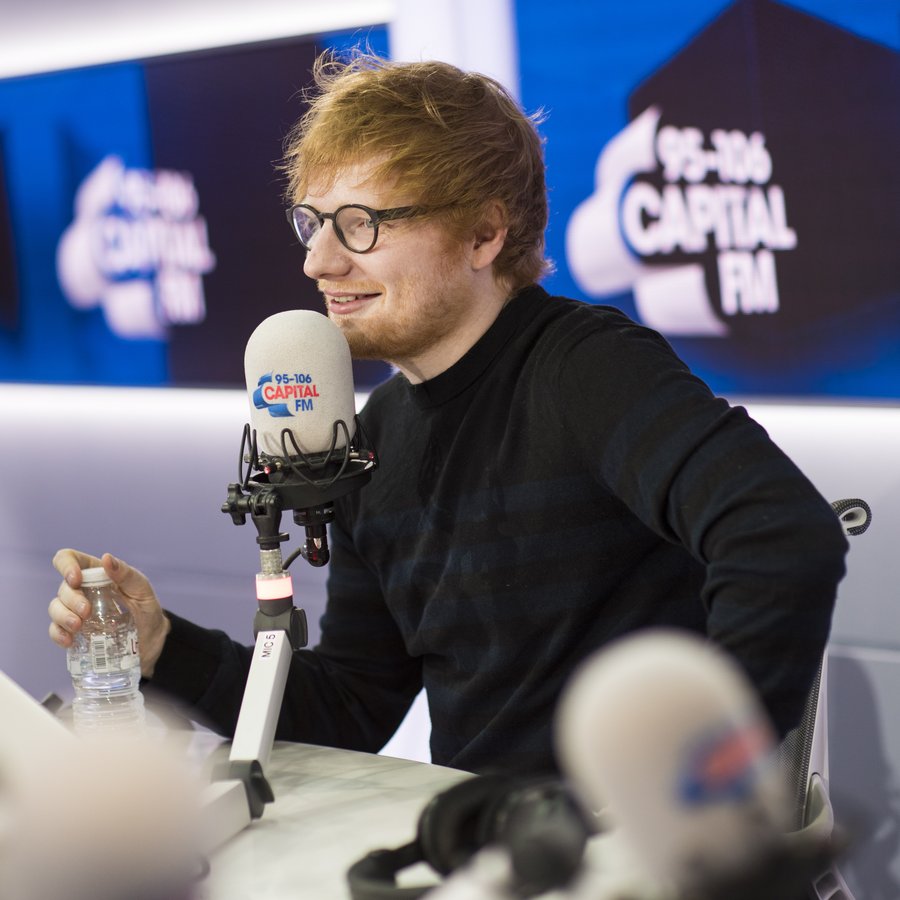 Ed Sheeran tattoos Roman Kemp live on air 6