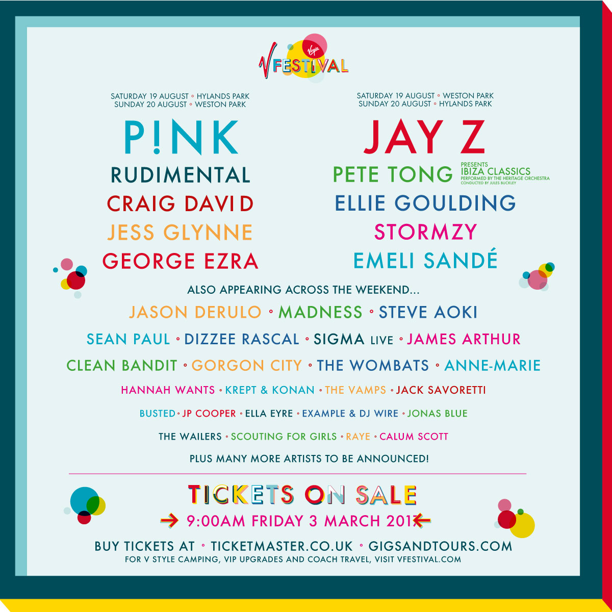 V Festival Announcement Poster 2017