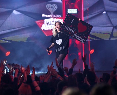 Miley Cyrus is little sister Noah's biggest fan