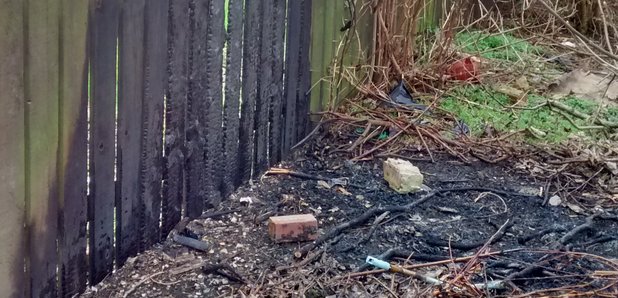 The scene of the fire in Mead Walk, Walker