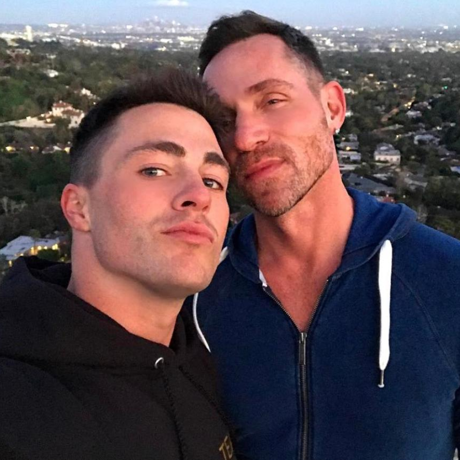 Colton Haynes and Jeff Leatham 