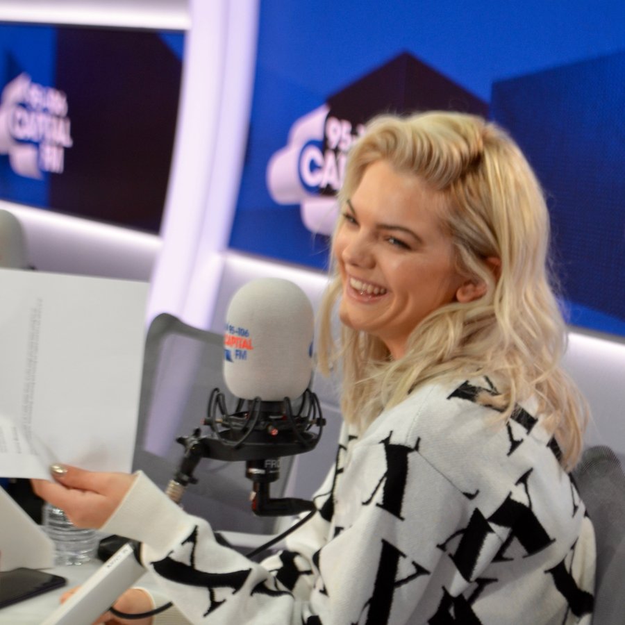 Louisa Johnson with Roman Kemp