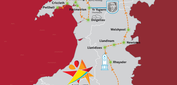 Queen's Baton Relay Map