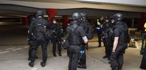 Police exercise at Meadowhall