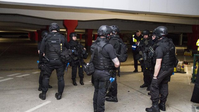 Police exercise at Meadowhall