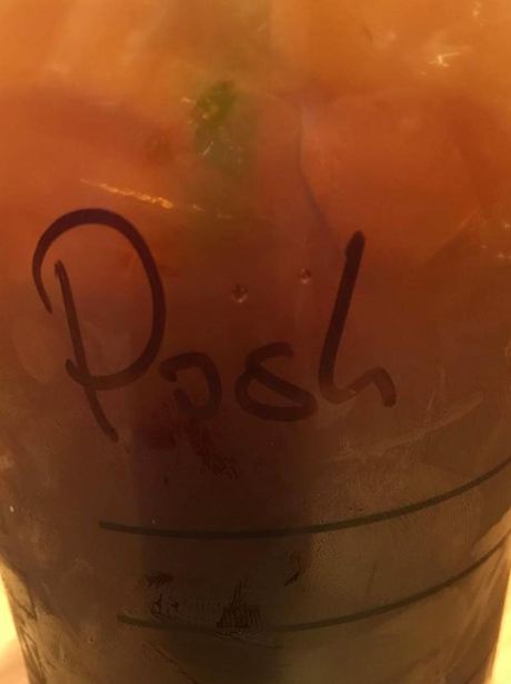 Victoria Beckham goes 'Posh' in Starbucks
