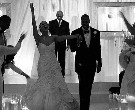 Beyonce and Jay-Z wedding day