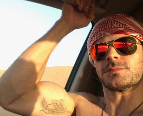 Zac Efron Topless Instagram