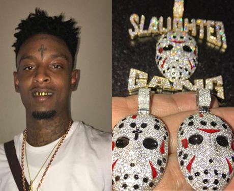 21 Savage's Slaughter Gang Chain - Bling Kings 2017 - The 7 Most  Outrageously Bold... - Capital