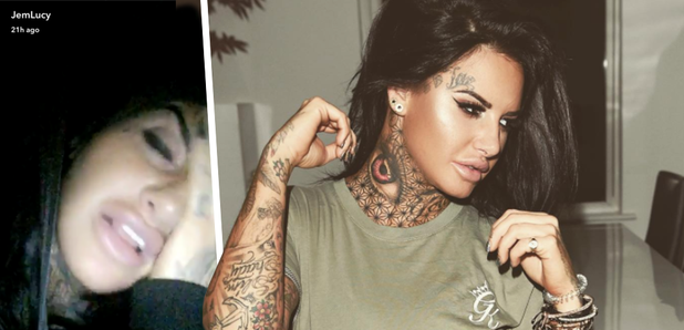 Ex On The Beach star Jemma Lucy flashes her long legs as she hits