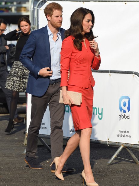 Kate Middleton and Prince Harry arrive at Global Academy opening and we