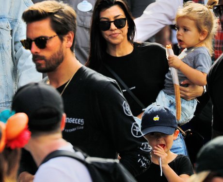 Kourtney Kardashian and Scott Disick head to Disne