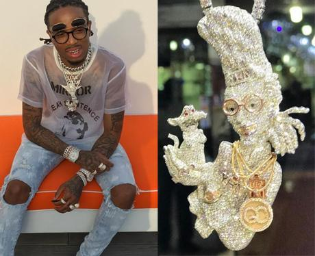 Quavo hot sale gold chain