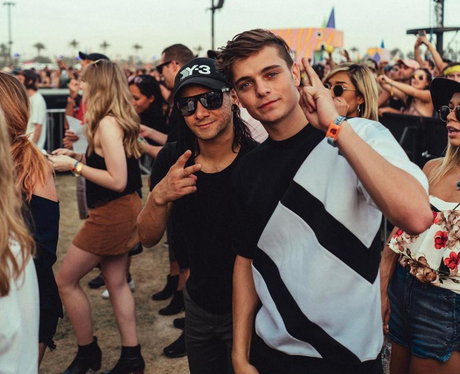 Martin Garrix enjoys some downtime before taking to the stage for his ...