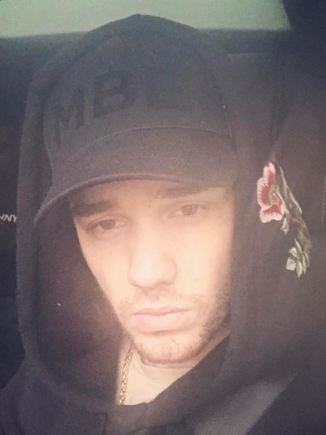 Liam Payne poses for another moody selfie