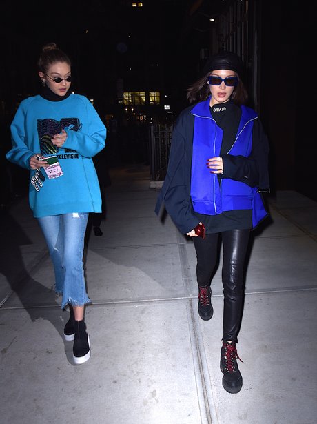 Gigi and Bella Hadid head for night out