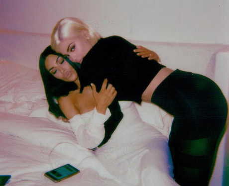 Kylie Jenner and Kim Kardashian share a hug post M