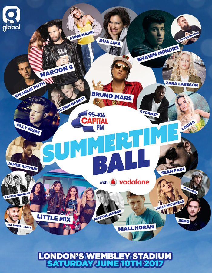 SEEING TAYLOR on X: Capital Summertime Ball lineup poster 2023