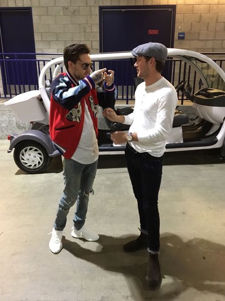 Liam Payne and Niall Horan hang out at Wango Tango