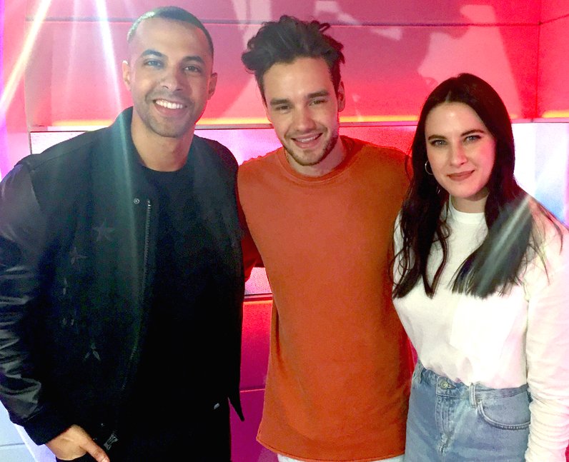 Liam Payne with Marvin Humes & Kat Shoob