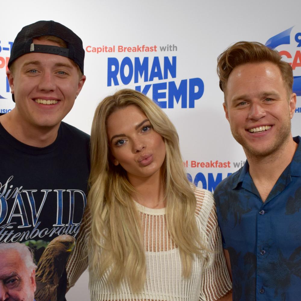 Roman Kemp with Louisa Johnson and Olly Murs