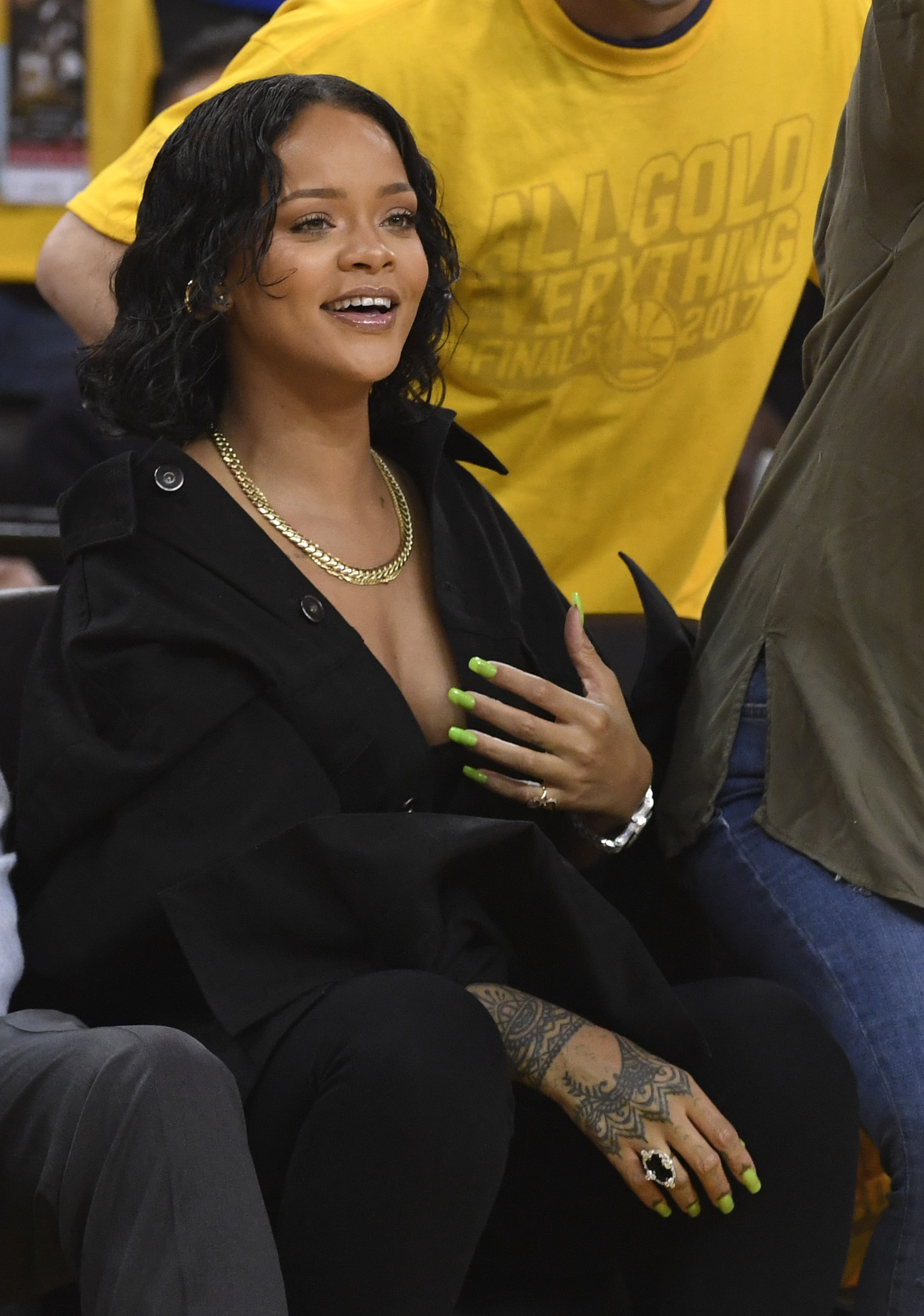 Rihanna at the NBA Finals