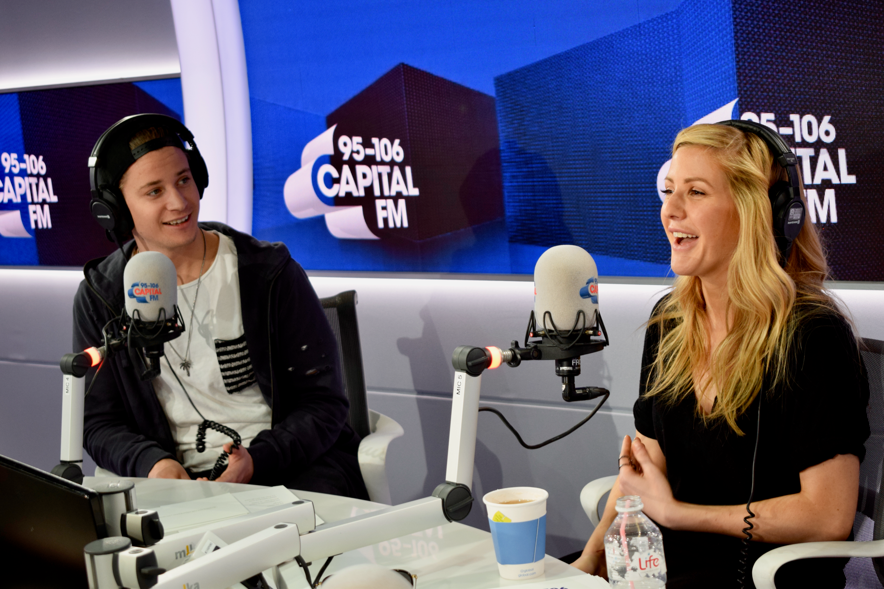 Ellie Goulding and Kygo with Roman Kemp