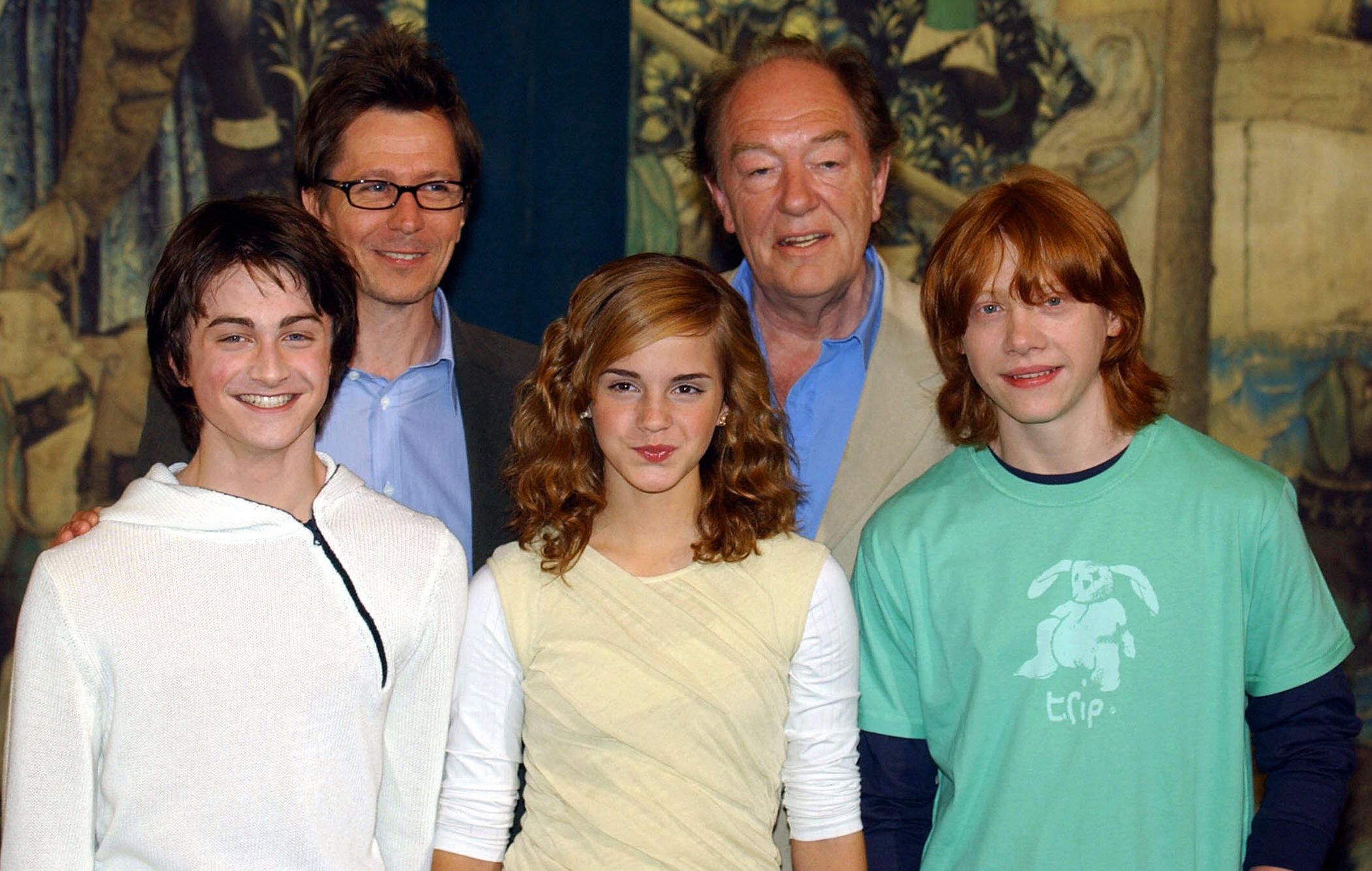 Daniel Radcliffe, Gary Oldman, Emma Watson, Michael Gambon, Rupert Grint Harry Potter Photocall