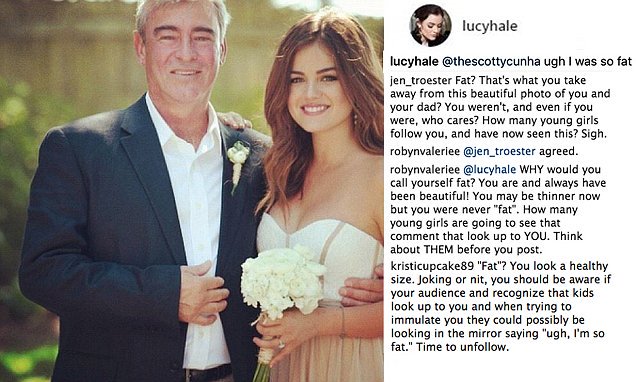 Lucy Hale 'fat' comment