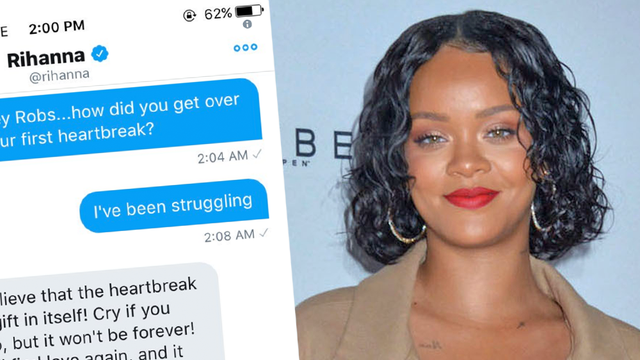 Rihanna Responding To A Fan's DM