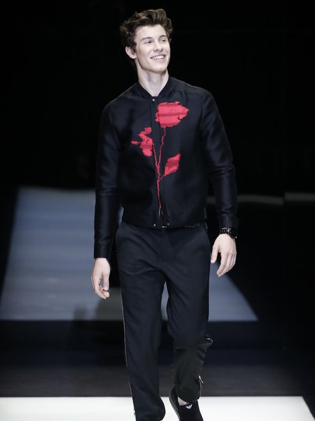 Shawn Mendes walks the Versace catwalk