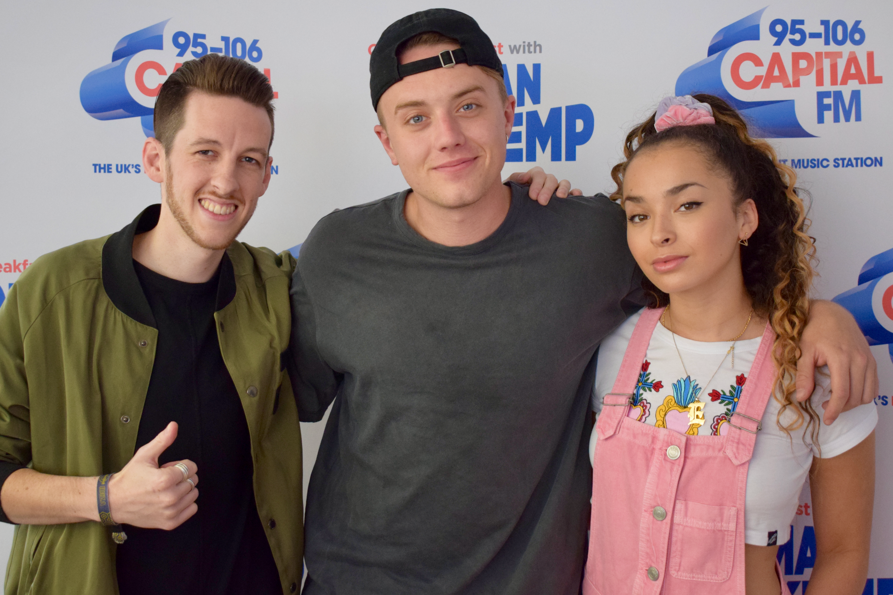 Sigala and Ella Eyre with Roman Kemp