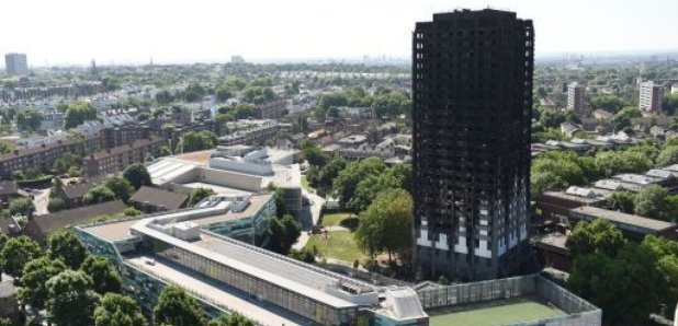 Grenfell Tower burnt out