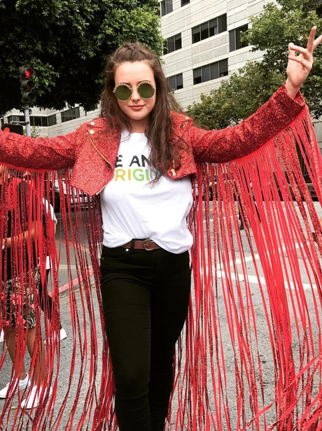 Katherine Langford at Gay Pride Parade in San Fran